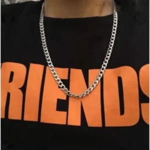 NK Silver Stainless Steel Necklace