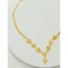 Bangkok Gold Heart Necklace 42cm