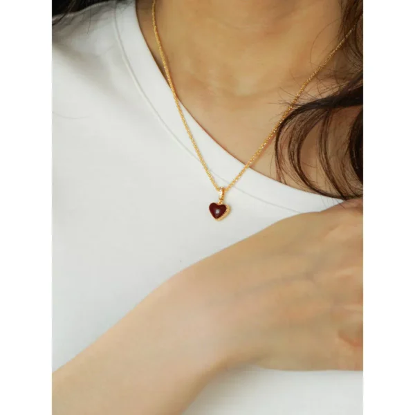 Plenty Wrenna Reversible Heart Necklace