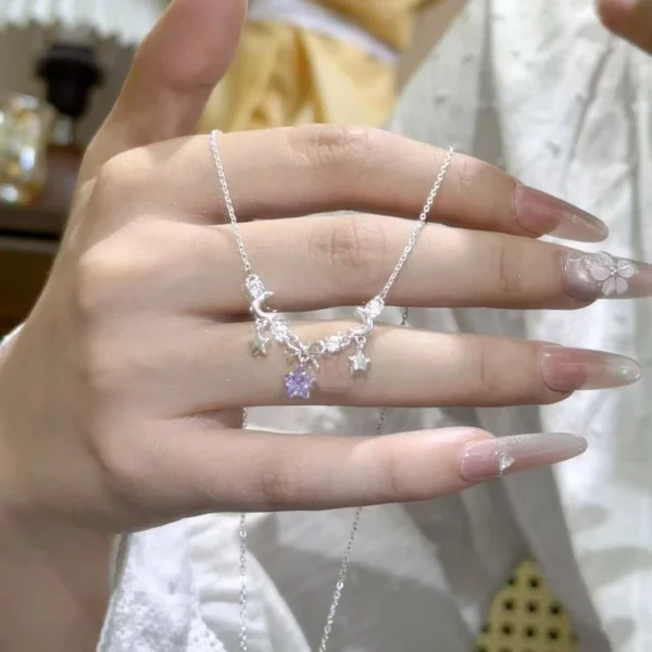 sg-11134201-8257v-mrtmeg5ekcud95.webp Zircon Stars Moon Bow Pendant Necklace