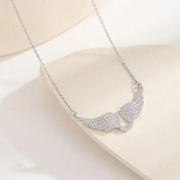 Alloy Angel Wings Pendant Necklace