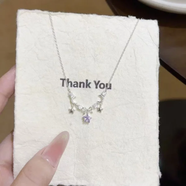 sg-11134201-825ak-mrtmegsdbtogfd.webp Zircon Stars Moon Bow Pendant Necklace