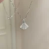 Alloy Zircon Skirt Pendant Necklace
