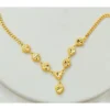 Bangkok Gold Heart Necklace 42cm